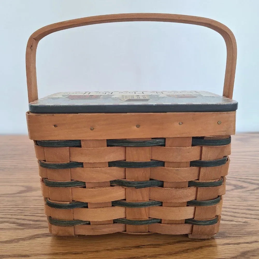 Vintage Crazy Mountain Basket There's No Place Like Home Artist Angela Anderson